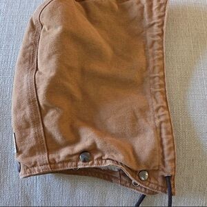 Vintage Carhartt Brown Hood with 5 Snap Buttons
